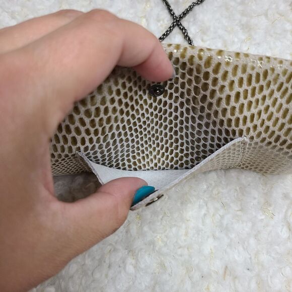 Sorial  New York Soft‎ Snakeskin Embossed Leather Micro Mini Crossbody - Picture 3 of 7